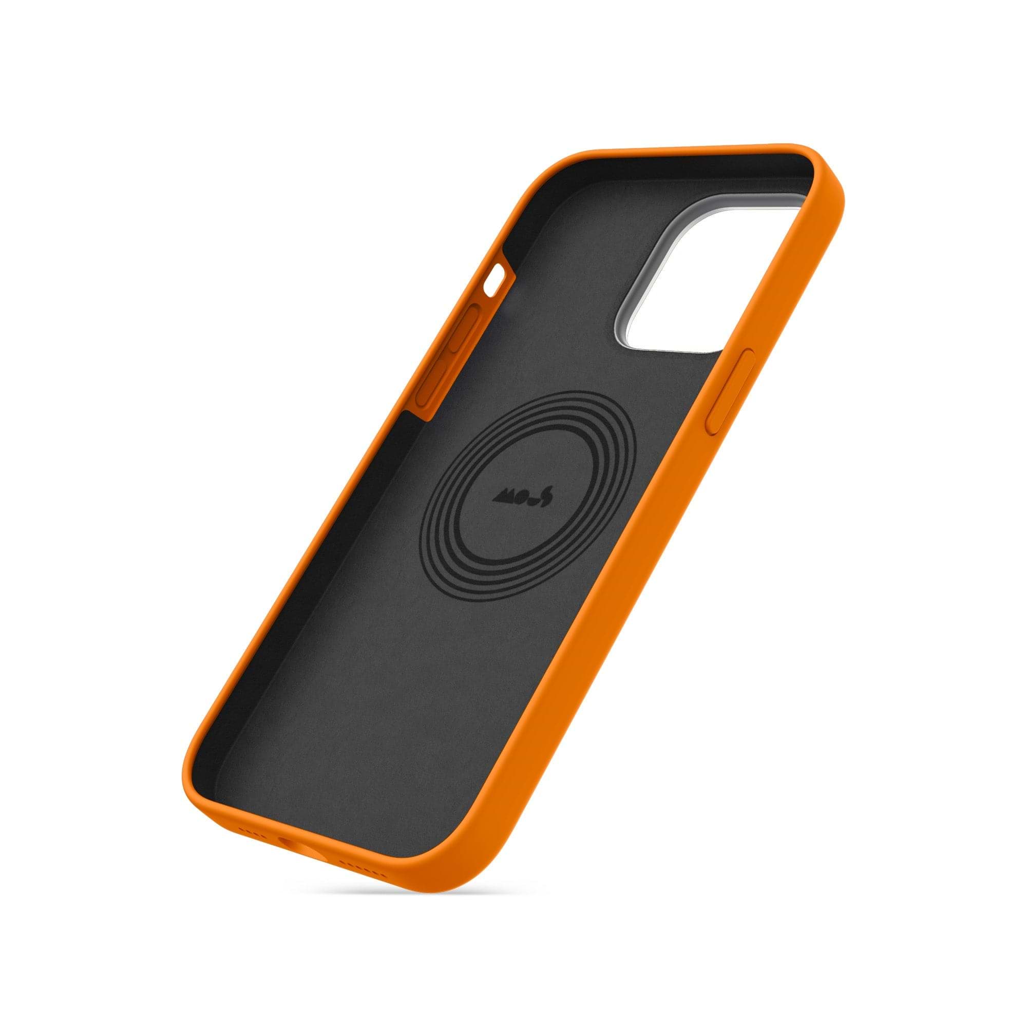 MagSafe Compatible Tangerine Silicone Phone Case - Thumbnail 3