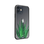 Clear Protective Phone Case Transparent Qi Wireless Charging Spiky Plant Aloe Vera Henry Fraser Design | iPhone 12,iPhone 12 mini