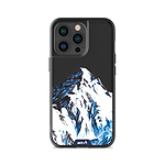 Clear Protective Phone Case Transparent Qi Wireless Charging Snow Mountain K2 Henry Fraser Design | iPhone 13 Pro Max,iPhone 13 Pro,iPhone 14 Pro Max,iPhone 14 Pro,iPhone 12 Pro Max,iPhone 12 Pro