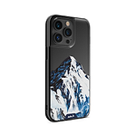 Clear Protective Phone Case Transparent Qi Wireless Charging Snow Mountain K2 Henry Fraser Design | iPhone 13 Pro Max,iPhone 13 Pro,iPhone 14 Pro Max,iPhone 14 Pro,iPhone 12 Pro Max,iPhone 12 Pro
