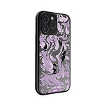 iPhone Magsafe Compatible Marbled Lilac Purple Clear Case Protective | iPhone 14 Pro,iPhone 14 Pro Max,iPhone 15 Pro,iPhone 15 Pro Max