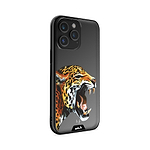 Clear Protective Phone Case Transparent Qi Wireless Charging Jaguar Cheetah Henry Fraser Design | iPhone 14 Pro,iPhone 14 Pro Max,iPhone 15 Pro,iPhone 15 Pro Max