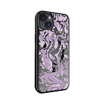 iPhone Magsafe Compatible Marbled Lilac Purple Clear Case Protective | iPhone 14 Plus,iPhone 14,iPhone 15,iPhone 15 Plus