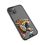 Clear Protective Phone Case Transparent Qi Wireless Charging Jaguar Cheetah Henry Fraser Design | iPhone 14,iPhone 14 Plus,iPhone 15,iPhone 15 Plus