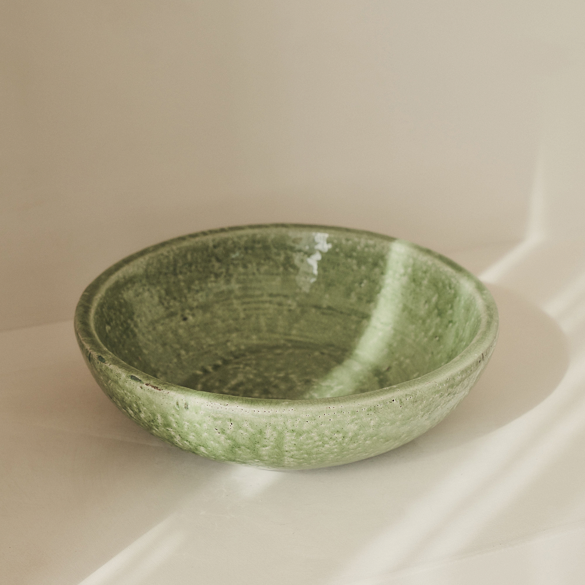 Portera - Jade Green Gloss Ceramic Decorative Bowl