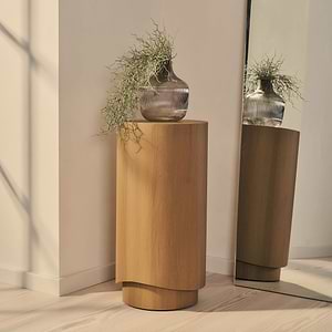 Magna - Warm Wood Wave Plinth