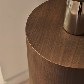 Magna - Dark Wood Wave Plinth