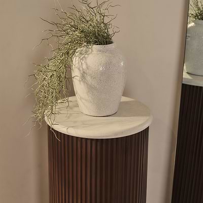 Cove - Dark Wood Ribbed Plinth