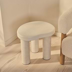 Savanna - Concrete Irregular Wooden Side Table