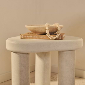 Savanna - Concrete Irregular Wooden Side Table