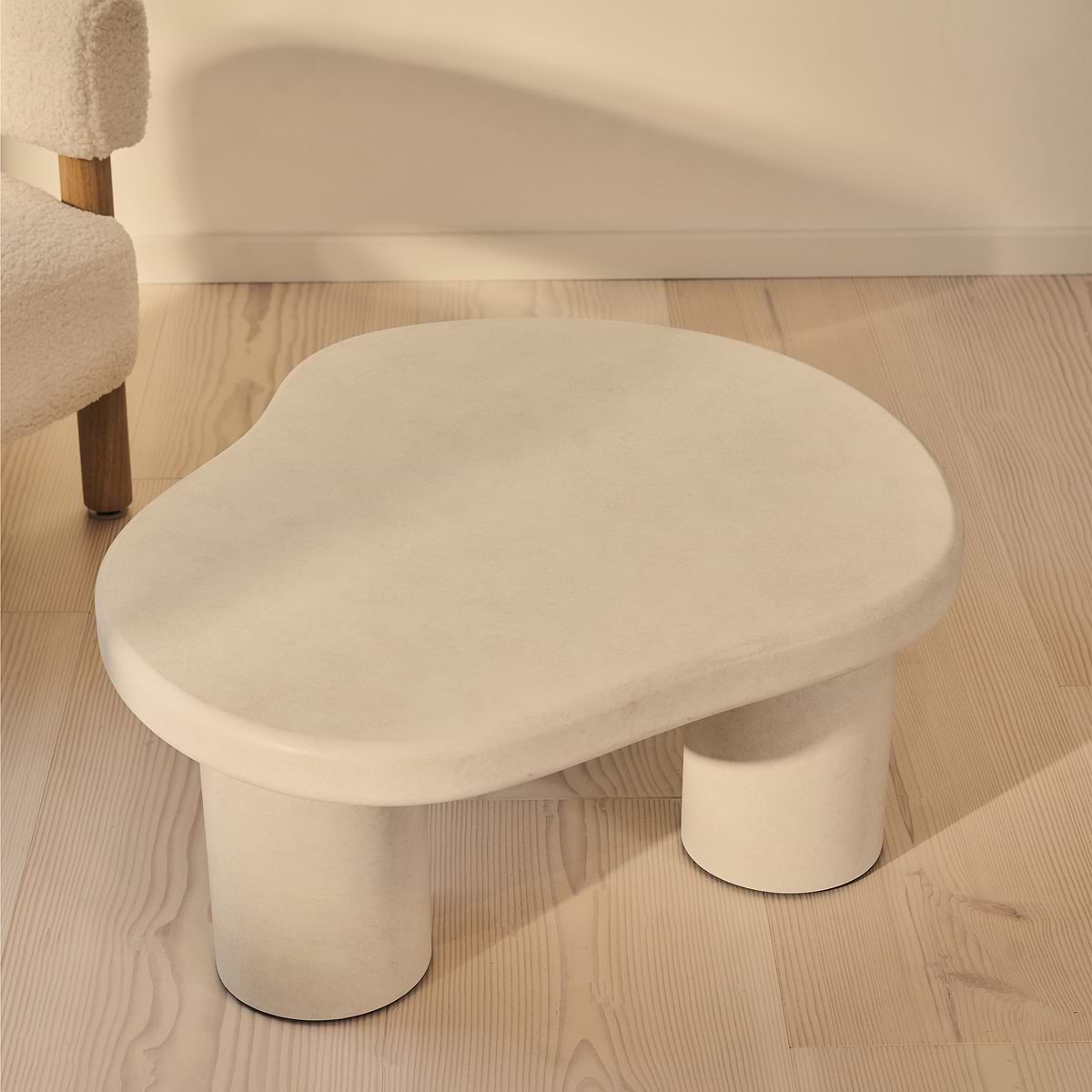 Savanna - Concrete Irregular Wooden Coffee Table