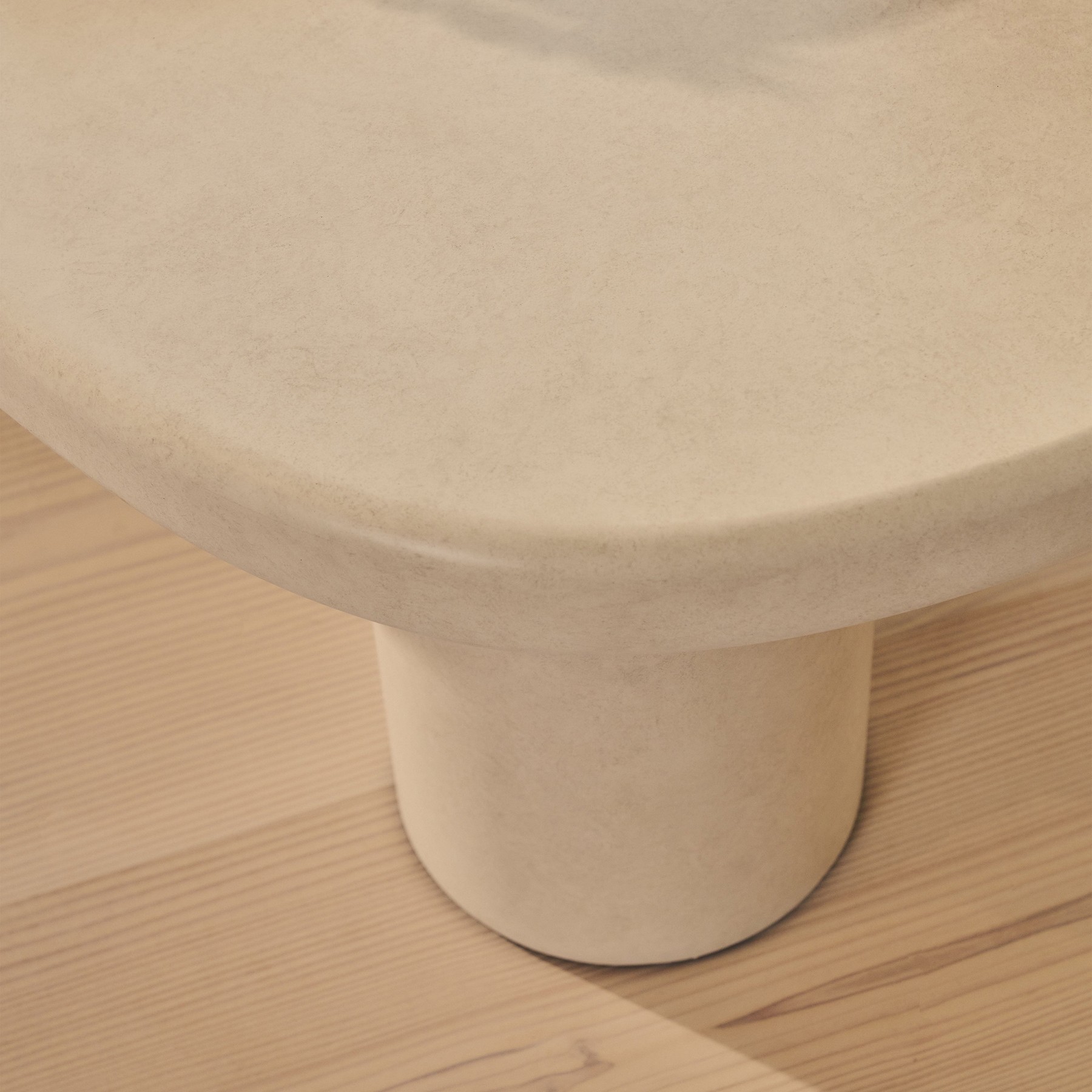 Savanna - Concrete Irregular Wooden Coffee Table