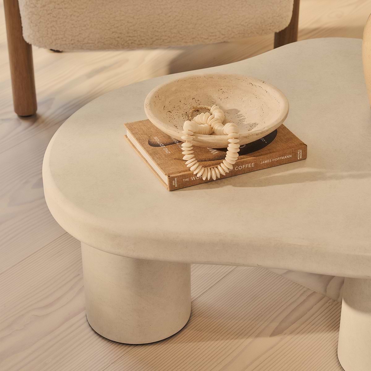 Savanna - Concrete Irregular Wooden Coffee Table