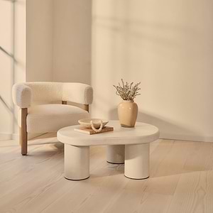 Savanna - Concrete Irregular Wooden Coffee Table