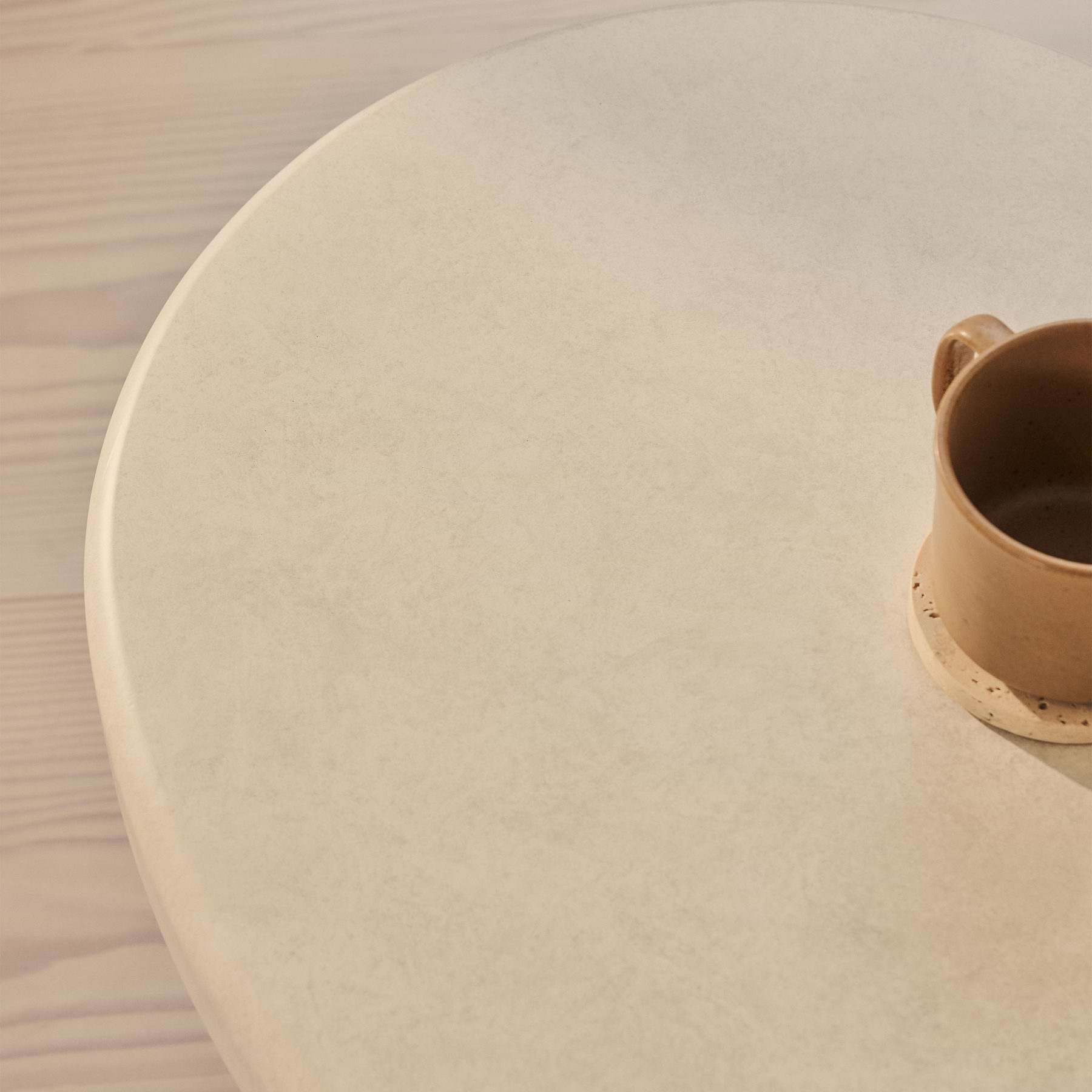 Savanna - Large Concrete Irregular Wooden Coffee Table