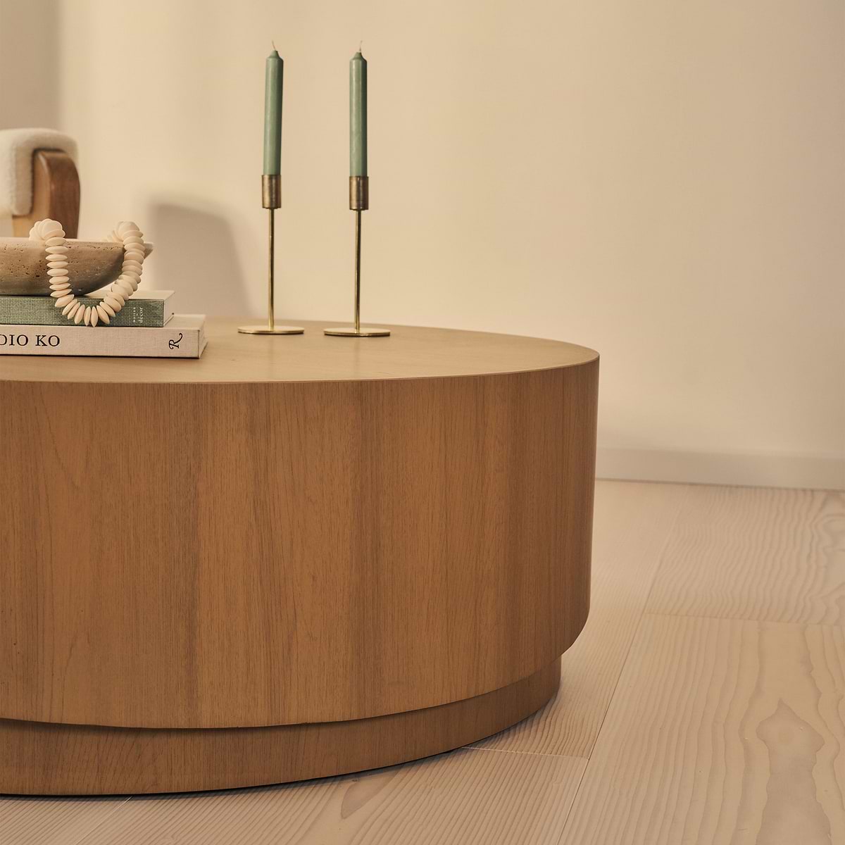 Magna - Warm Wood Wave Coffee Table