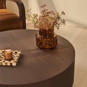 Magna - Dark Wood Wave Coffee Table