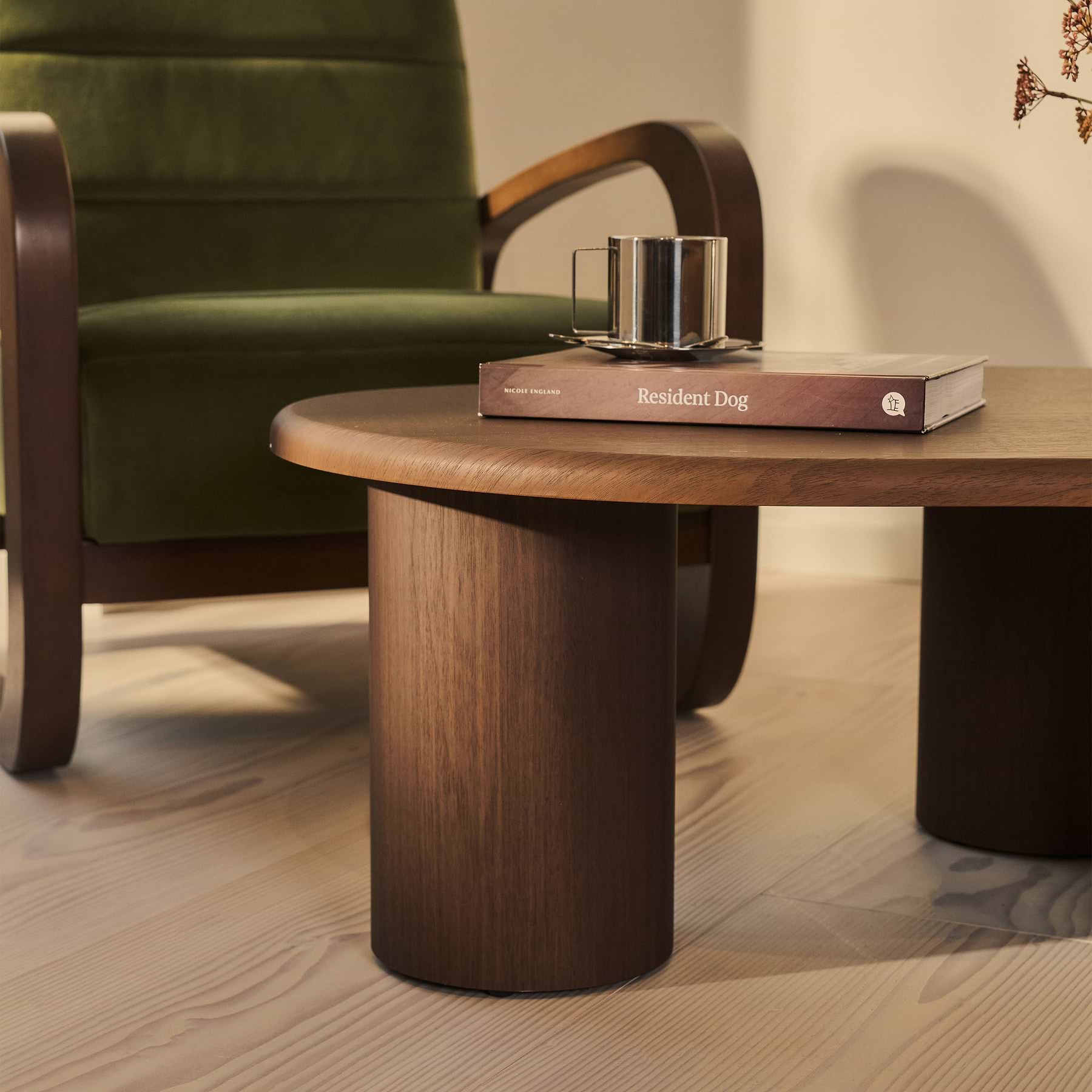 Savanna - Dark Wood Irregular Wooden Coffee Table