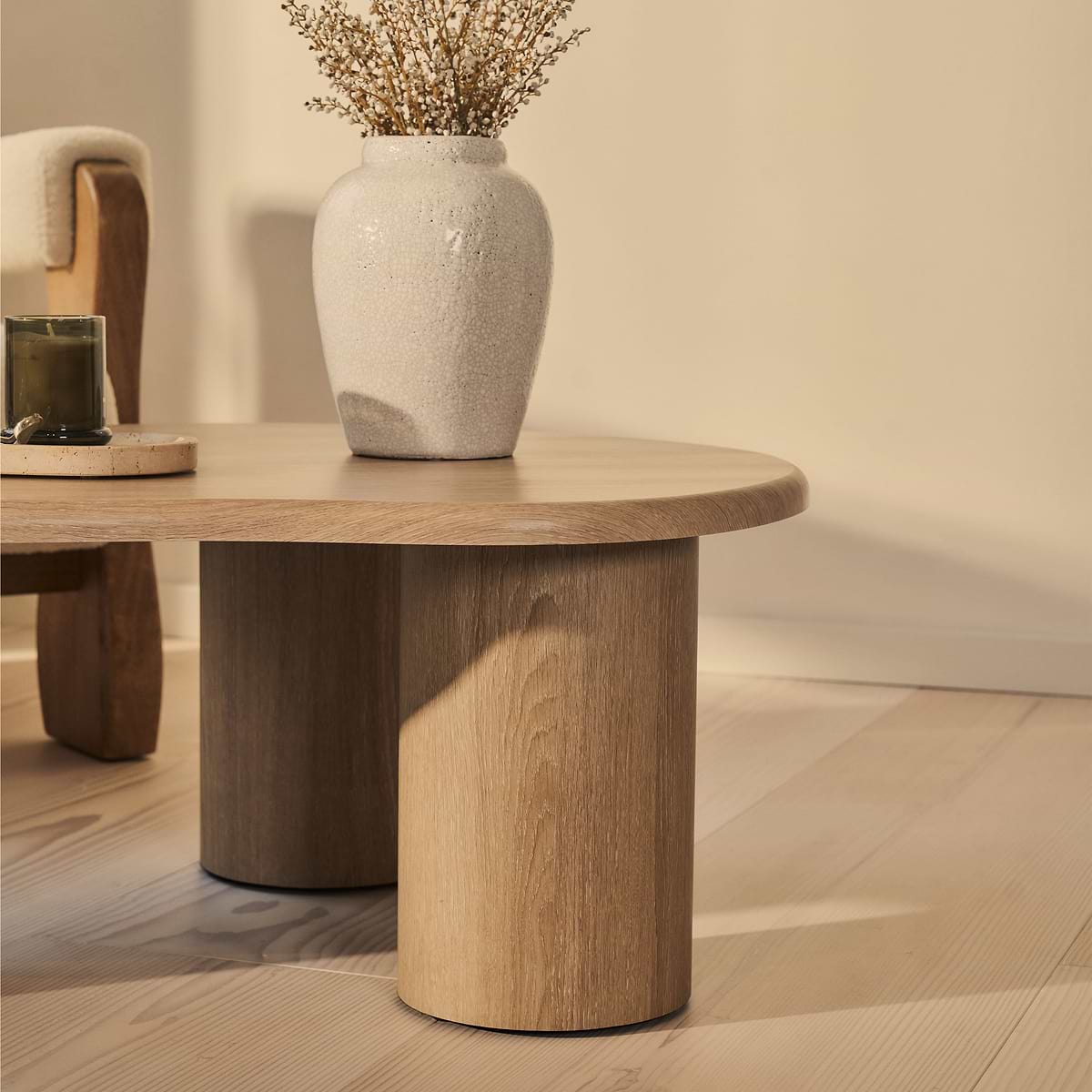 Savanna - Washed Wood Irregular Wooden Coffee Table