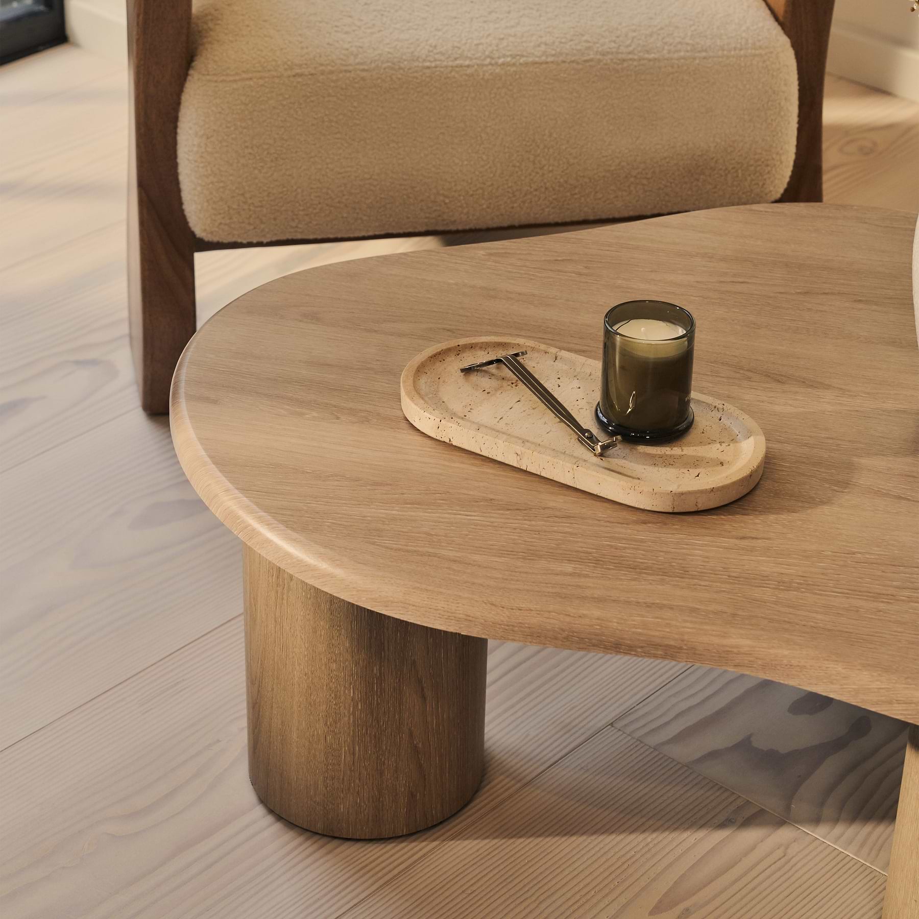 Savanna - Washed Wood Irregular Wooden Coffee Table