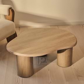 Savanna - Washed Wood Irregular Wooden Coffee Table