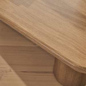 Alina - Washed Wood Rectangular Large Wooden Coffee Table