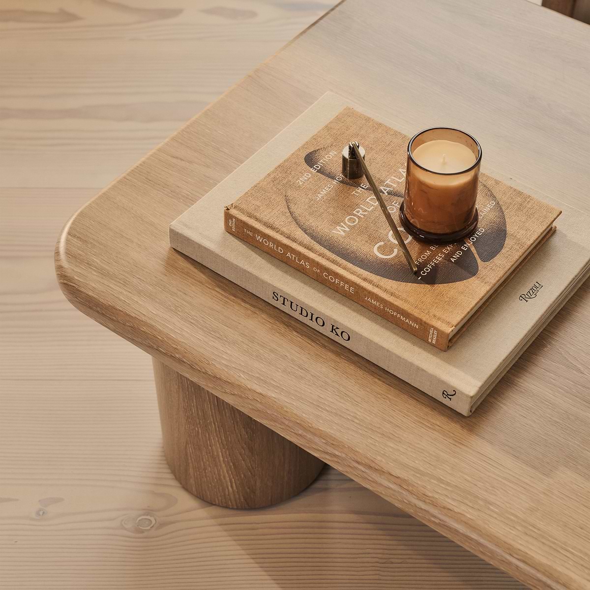 Alina - Washed Wood Rectangular Large Wooden Coffee Table