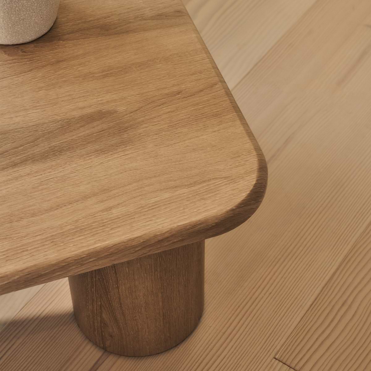 Alina - Washed Wood Rectangular Large Wooden Coffee Table