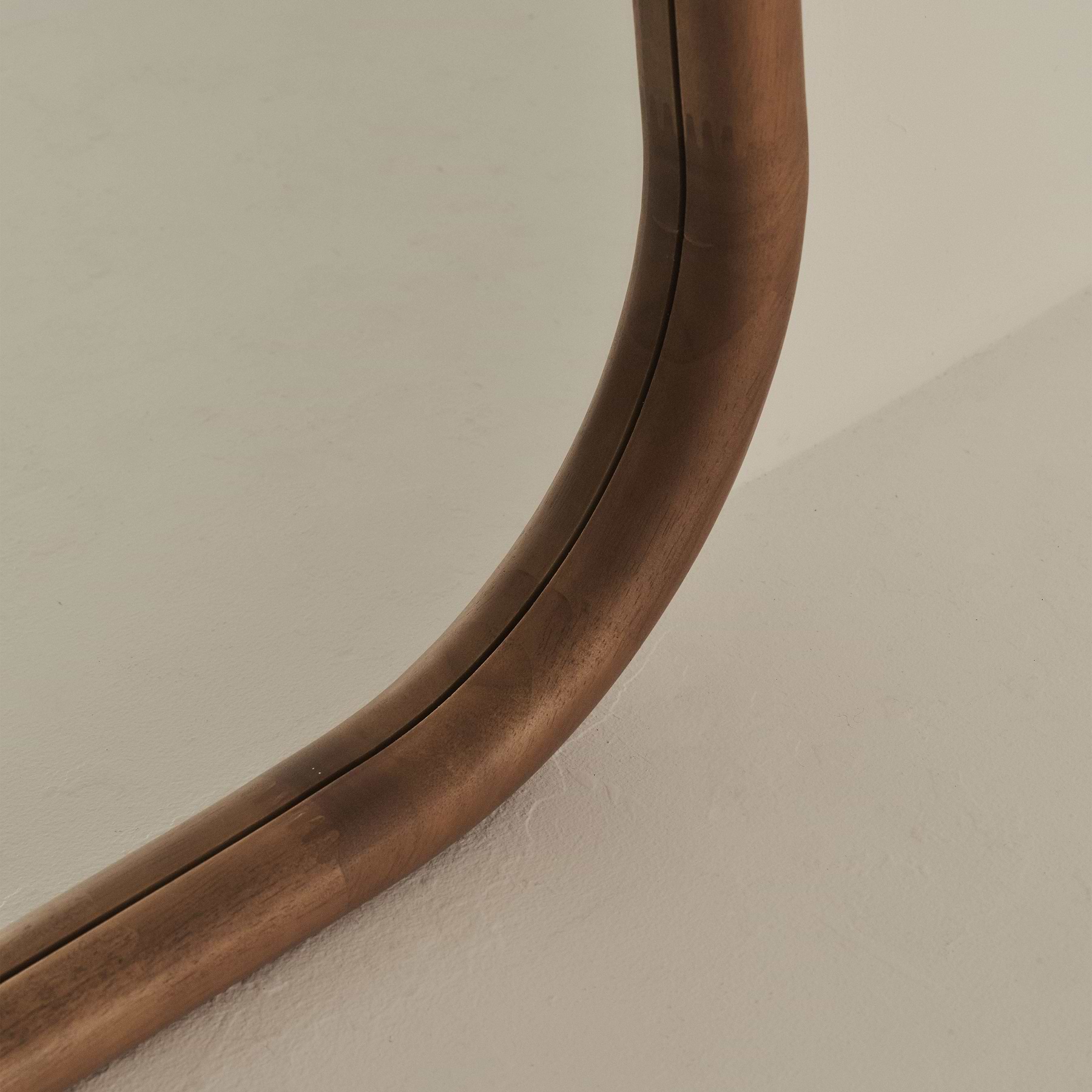 Aaliyah - Extra Large Full Length Warm Wood Irregular Mirror 180cm x 110cm