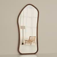 Aaliyah - Full Length Warm Wood Irregular Mirror 180cm x 80cm