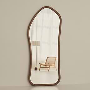Aaliyah - Full Length Warm Wood Irregular Mirror 180cm x 80cm