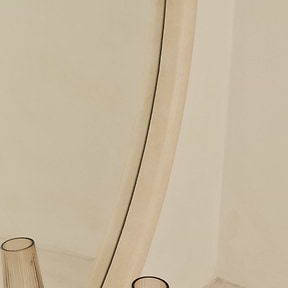 Amora - Extra Large Concrete Round Wall Mirror 120cm x 120cm