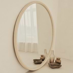 Amora - Extra Large Concrete Round Wall Mirror 120cm x 120cm