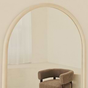 Amora - Full Length Large Arched Concrete Mirror 180cm x 90cm