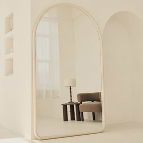 Amora - Full Length Extra Large Arched Concrete Mirror 200cm x 120cm