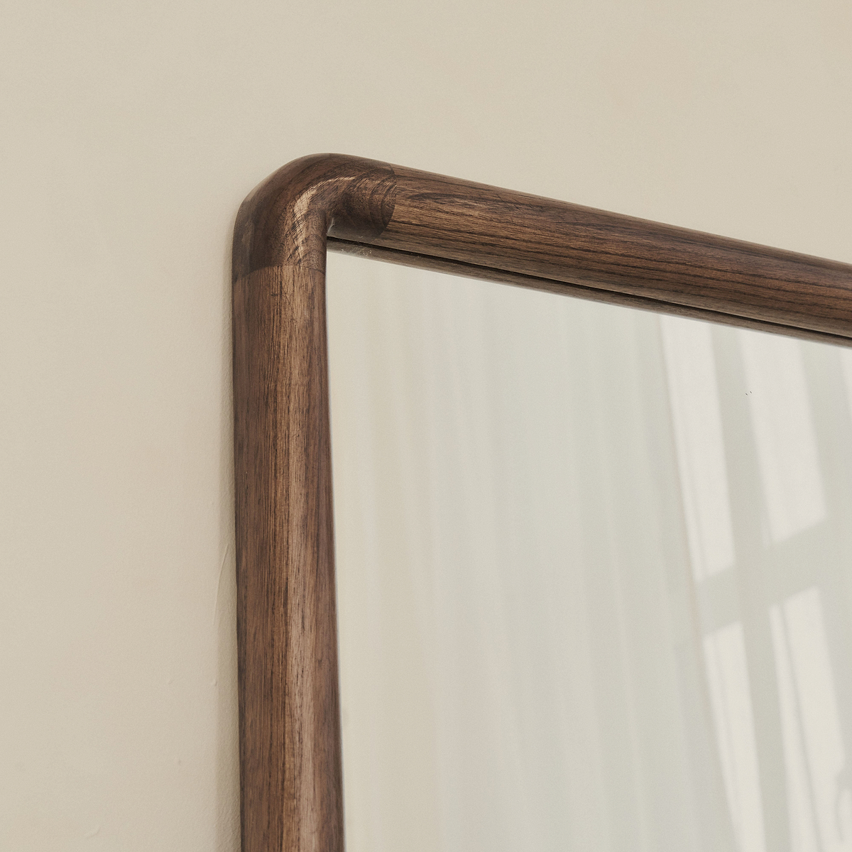 Amora - Large Warm Wood Console Mirror 140cm x 70cm
