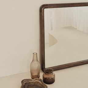 Amora - Large Warm Wood Console Mirror 140cm x 70cm