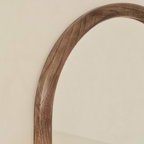 Amora - Full Length Large Arched Warm Wood Mirror 172cm x 60cm