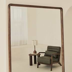 Amora - Full Length Extra Large Warm Wood Mirror 190cm x 120cm