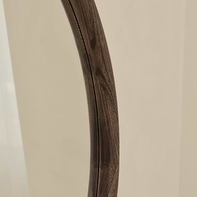 Amora - Large Warm Wood Round Wall Mirror 100cm x 100cm