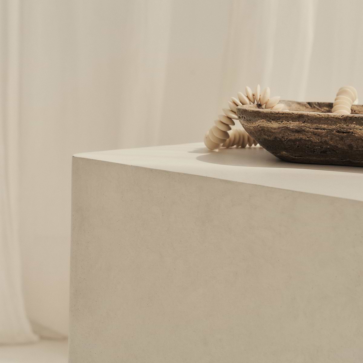 Angelo - Minimal Concrete Rectangle Side Table