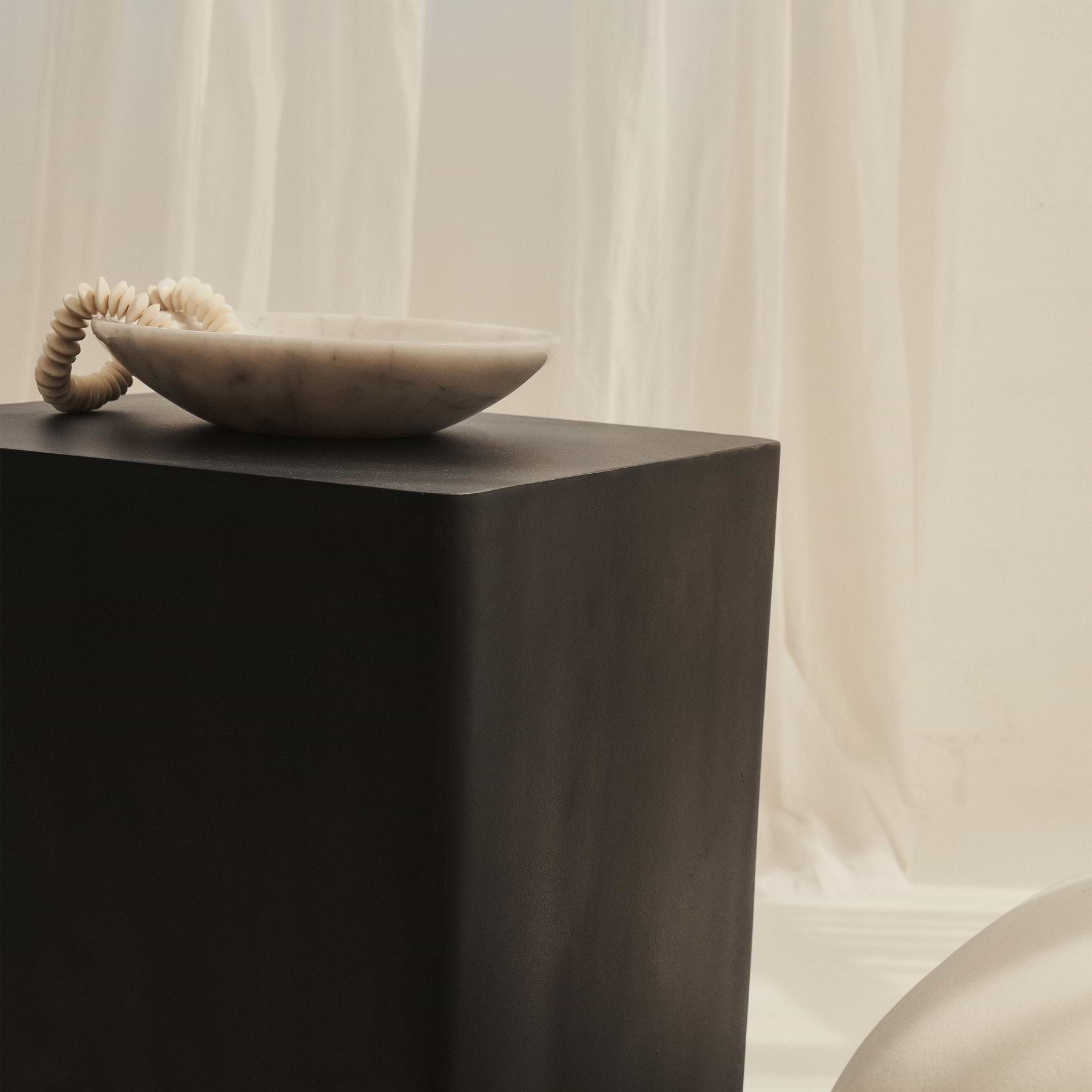 Angelo - Minimal Onyx Rectangle Side Table