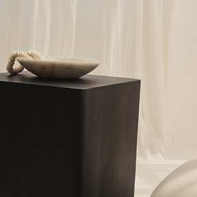 Angelo - Minimal Onyx Rectangle Side Table
