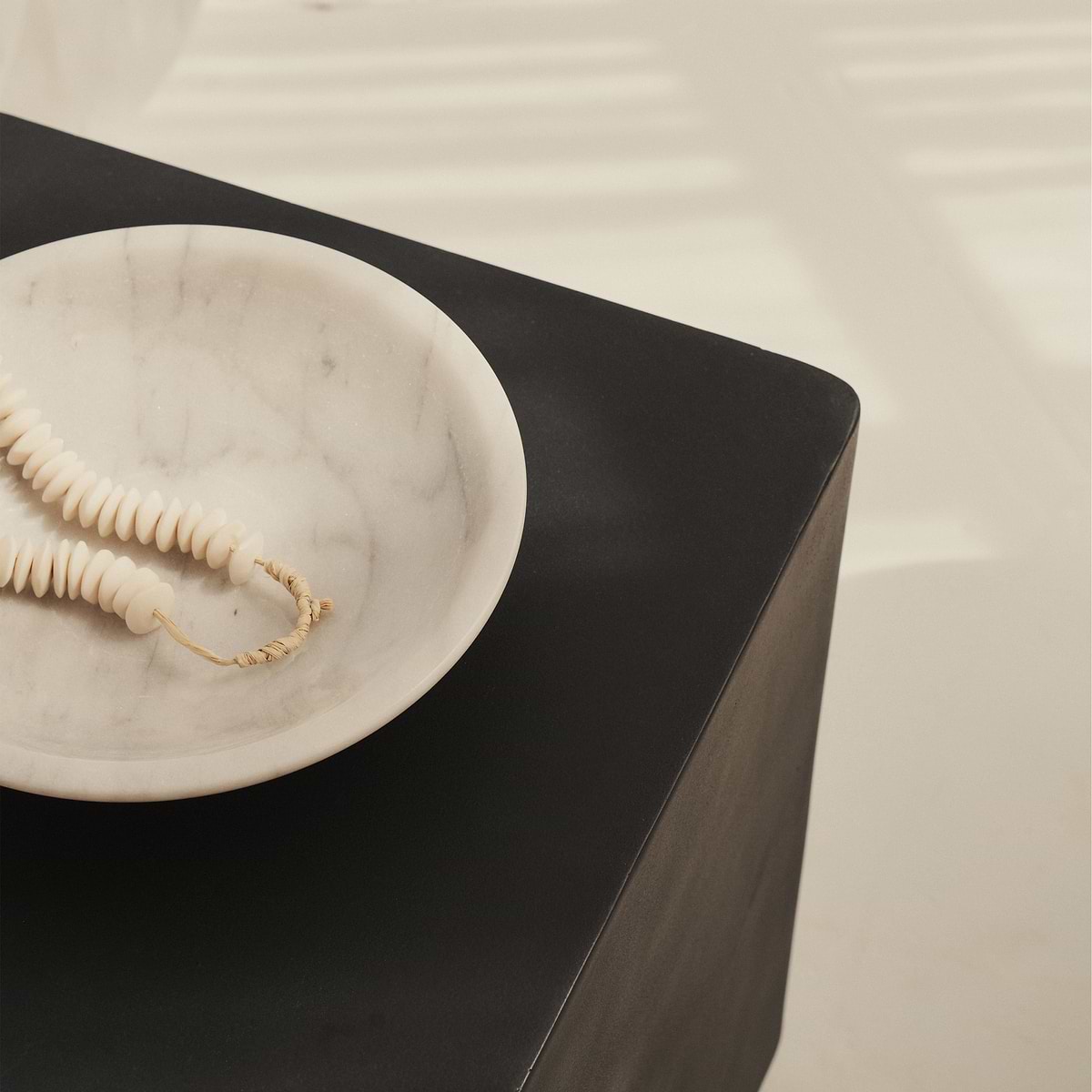 Angelo - Minimal Onyx Rectangle Side Table