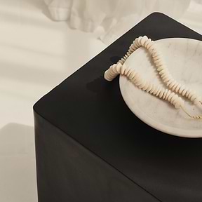 Angelo - Minimal Onyx Rectangle Side Table