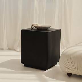 Angelo - Minimal Onyx Rectangle Side Table