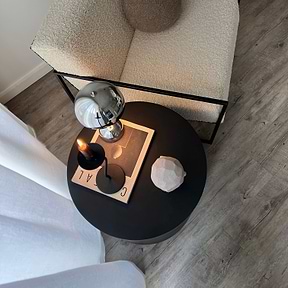 Angelo - Minimal Onyx Round Side Table