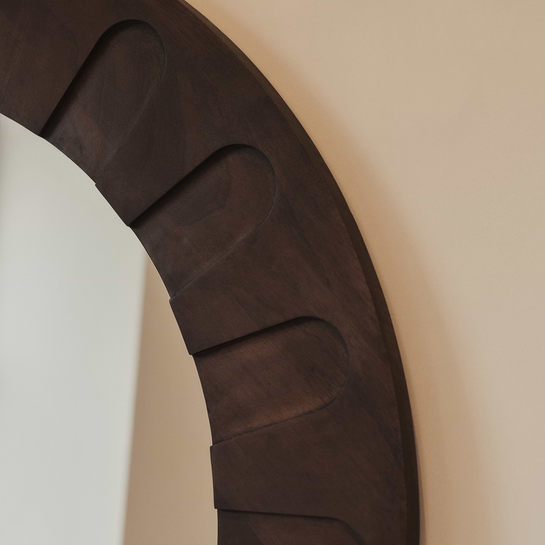 Valor - Dark Wood Extra Large Premium Arched Mirror 190cm x 110cm