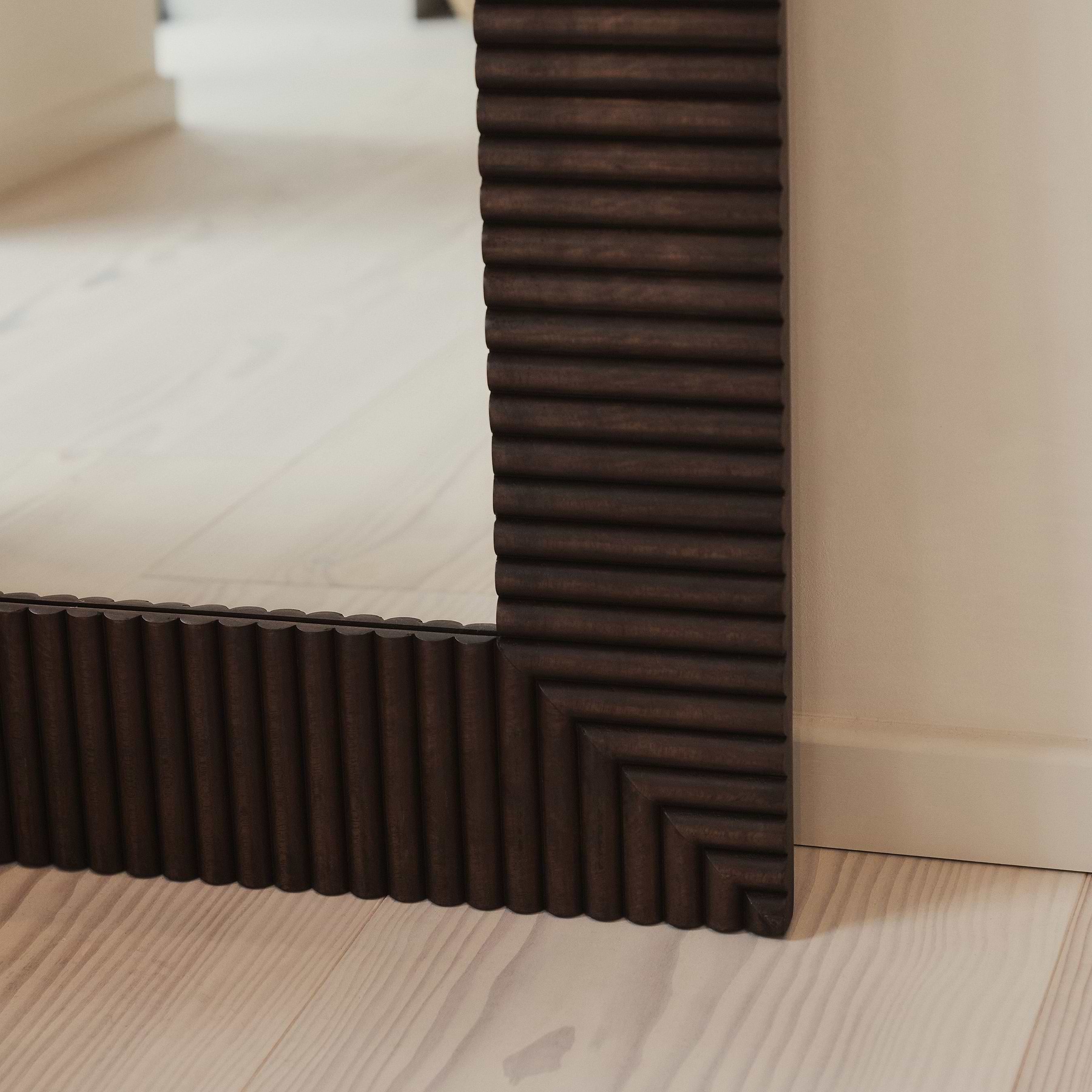 Sloane - Dark Wood Extra Large Premium Arched Mirror 180cm x 100cm