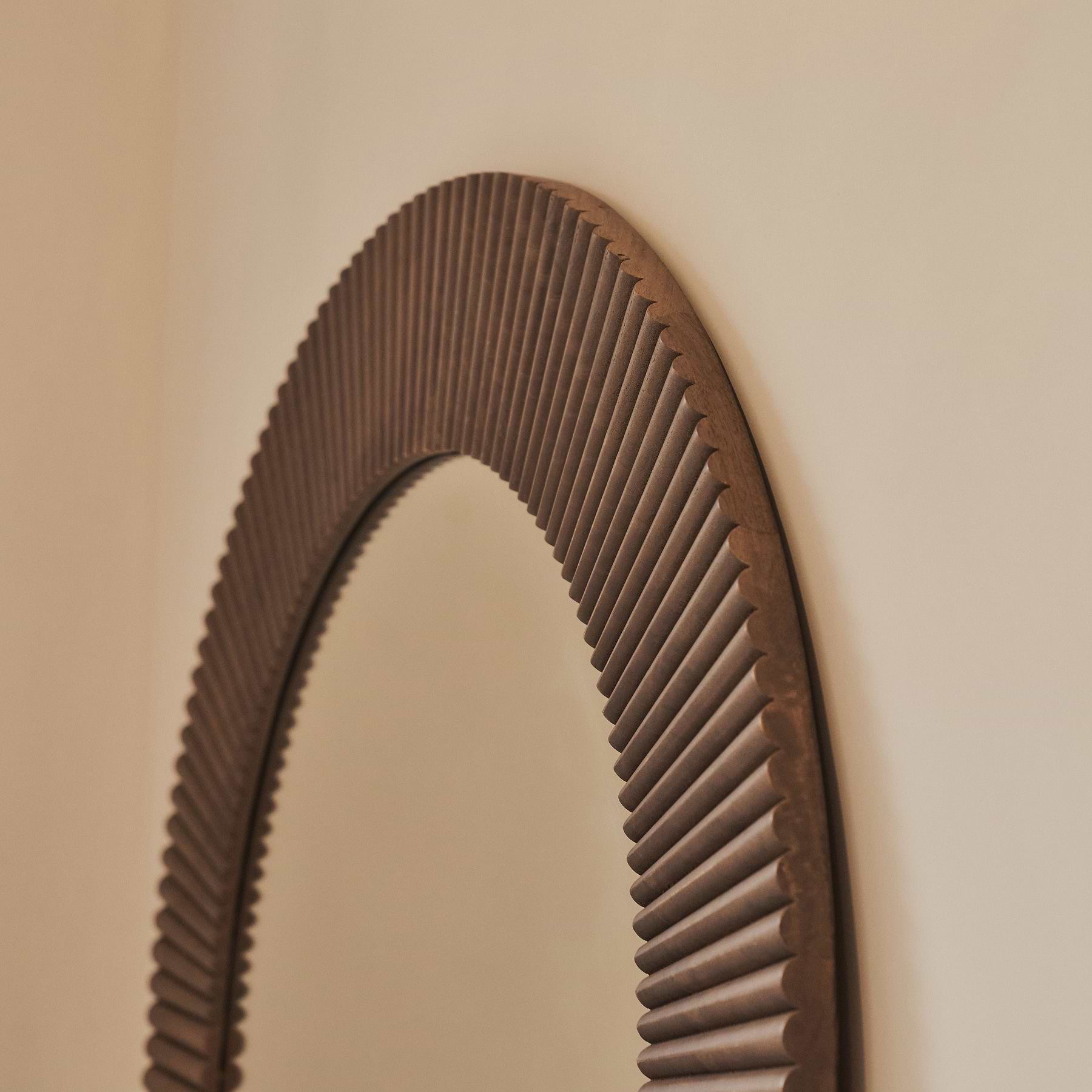 Sloane - Warm Wood Extra Large Premium Arched Mirror 180cm x 100cm